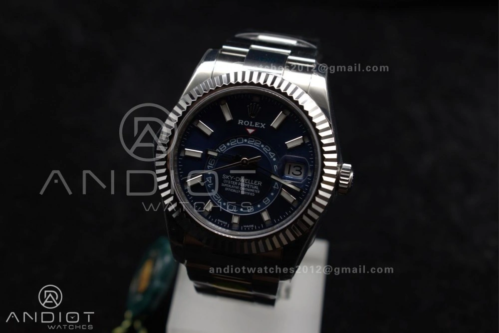 Sky-Dweller 326934 904L SS ZF 1:1 Best Edition Blue Dial on SS Bracelet A Bold 1091