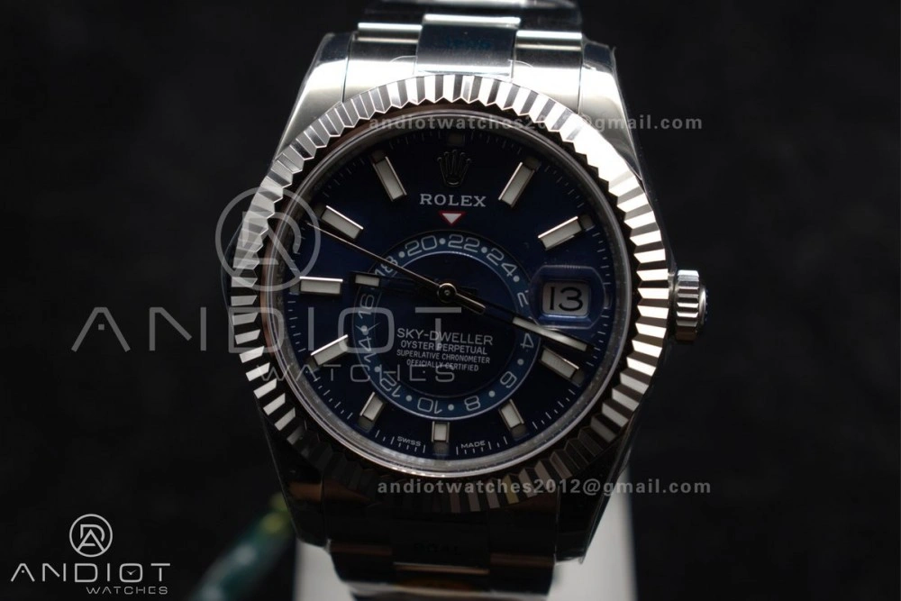 Sky-Dweller 326934 904L SS ZF 1:1 Best Edition Blue Dial on SS Bracelet A Bold 1091
