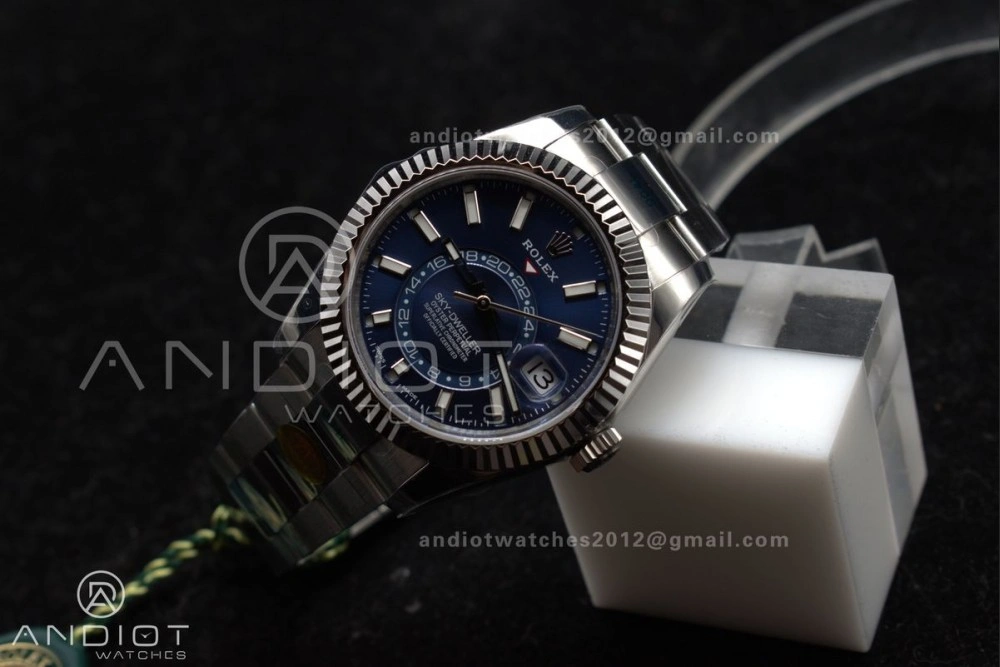 Sky-Dweller 326934 904L SS ZF 1:1 Best Edition Blue Dial on SS Bracelet A Bold 1091
