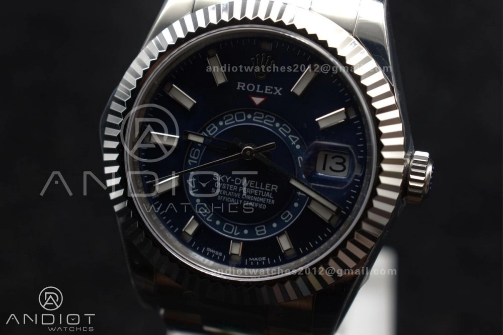 Sky-Dweller 326934 904L SS ZF 1:1 Best Edition Blue Dial on SS Bracelet A Bold 1091