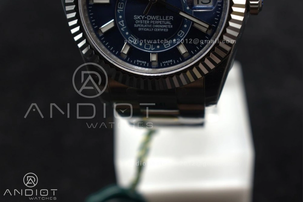 Sky-Dweller 326934 904L SS ZF 1:1 Best Edition Blue Dial on SS Bracelet A Bold 1091