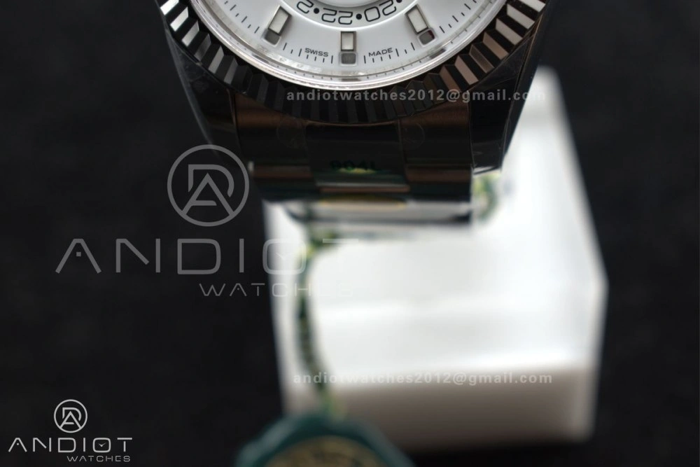Efficient Sky-Dweller 326934 904L SS ZF 1:1 Best Edition White Dial on SS Bracelet A 1089