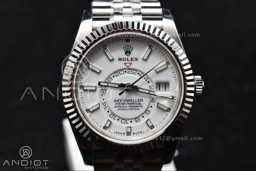 Lightweight Sky-Dweller 326934 904L SS ZF 1:1 Best Edition White Dial on SS Jubilee Bracelet A 1092