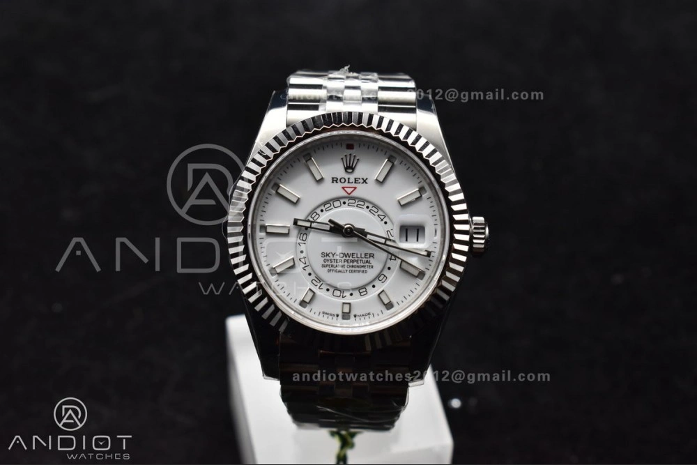Lightweight Sky-Dweller 326934 904L SS ZF 1:1 Best Edition White Dial on SS Jubilee Bracelet A 1092