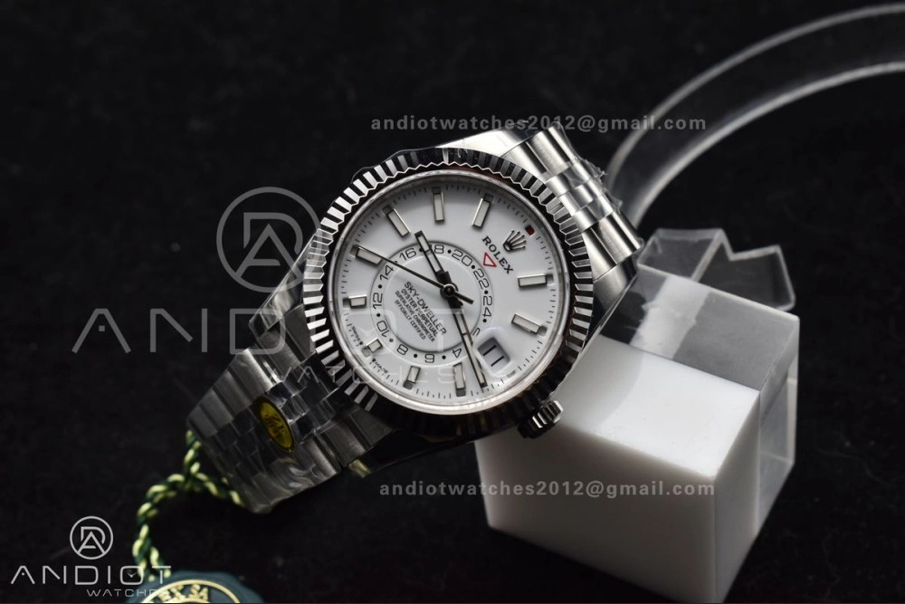 Lightweight Sky-Dweller 326934 904L SS ZF 1:1 Best Edition White Dial on SS Jubilee Bracelet A 1092