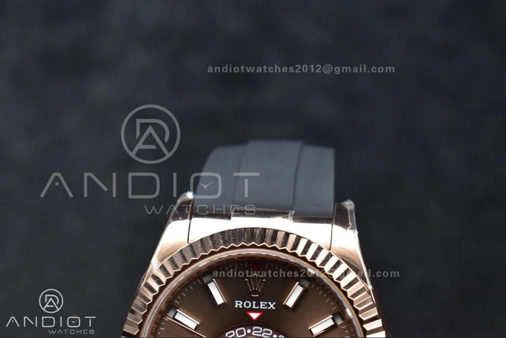 Sky-Dweller 336235 RG ZF 1:1 Best Edition Brown Dial on Oyster-flex Strap A23J (Gain Weight) Refined 1093