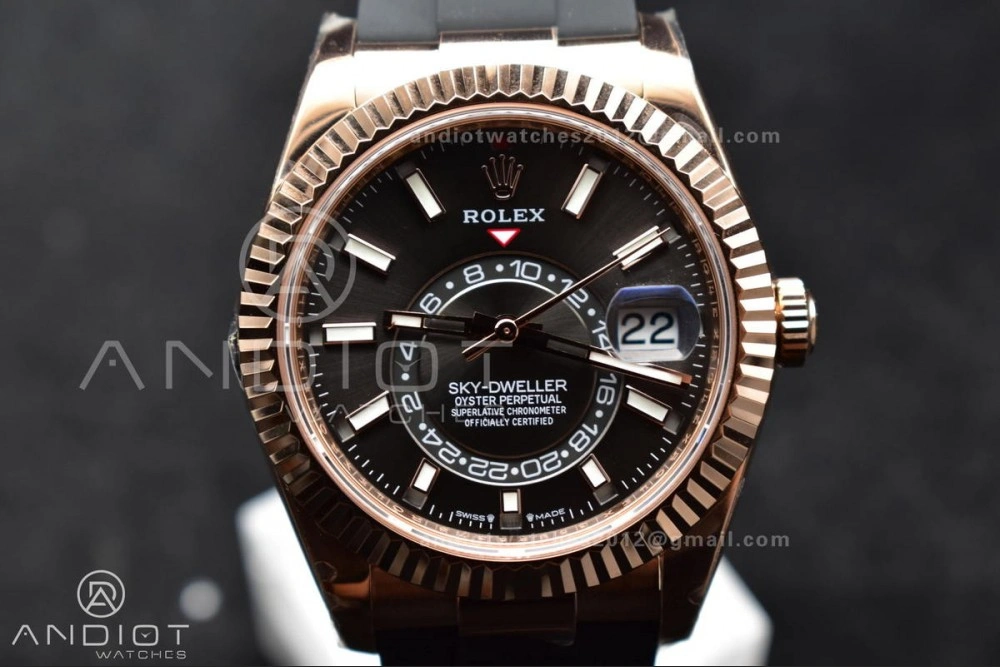 QuickDry Sky-Dweller 336235 RG ZF 1:1 Best Edition Grey Dial on Oyster-flex Strap A23J (Gain Weight) 1097