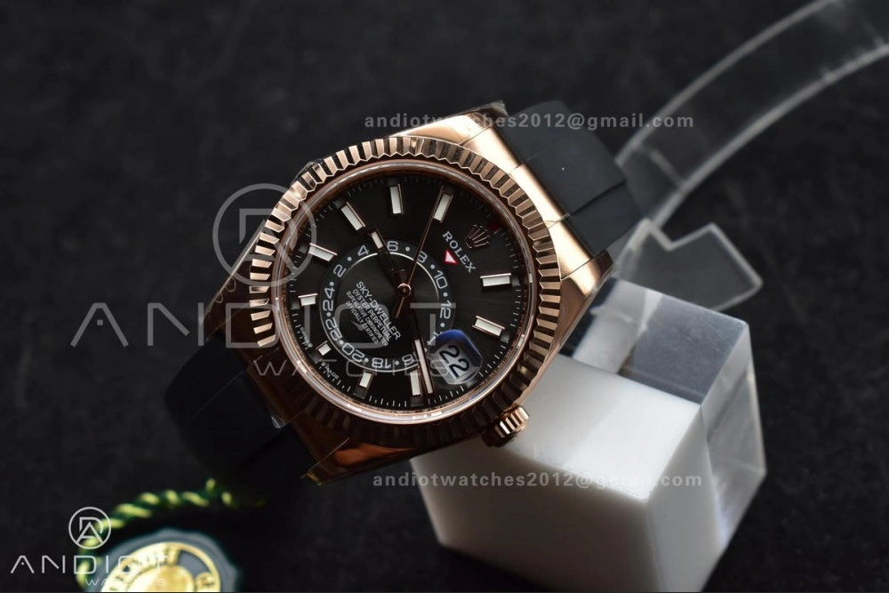 QuickDry Sky-Dweller 336235 RG ZF 1:1 Best Edition Grey Dial on Oyster-flex Strap A23J (Gain Weight) 1097