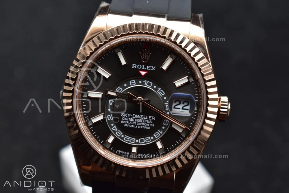 QuickDry Sky-Dweller 336235 RG ZF 1:1 Best Edition Grey Dial on Oyster-flex Strap A23J (Gain Weight) 1097
