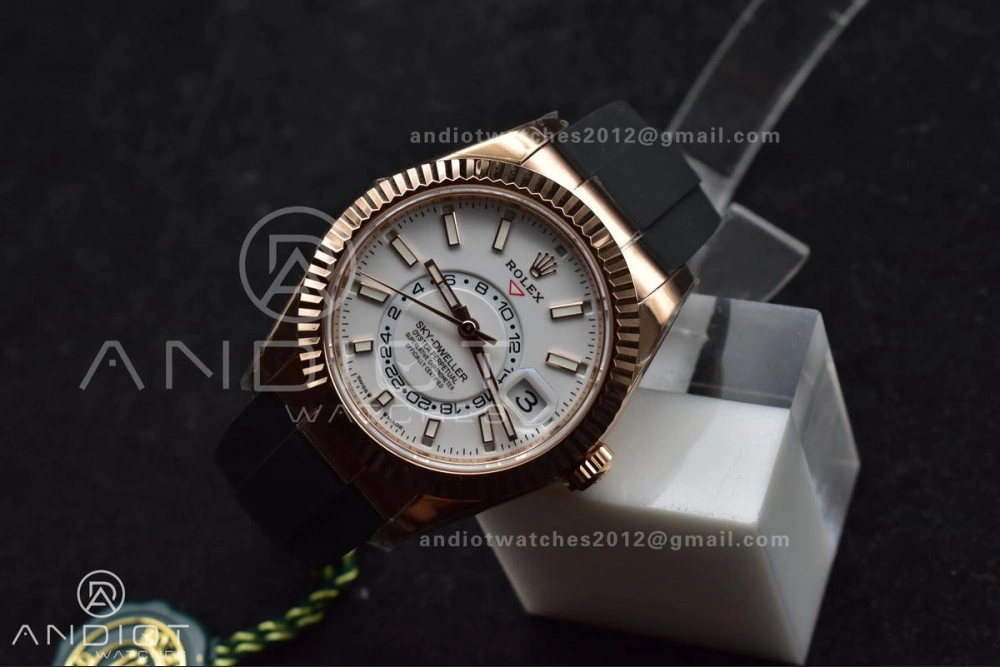 Sky-Dweller 336235 RG ZF 1:1 Best Edition White Dial on Oyster-flex Strap A23J (Gain Weight) Supportive 1101