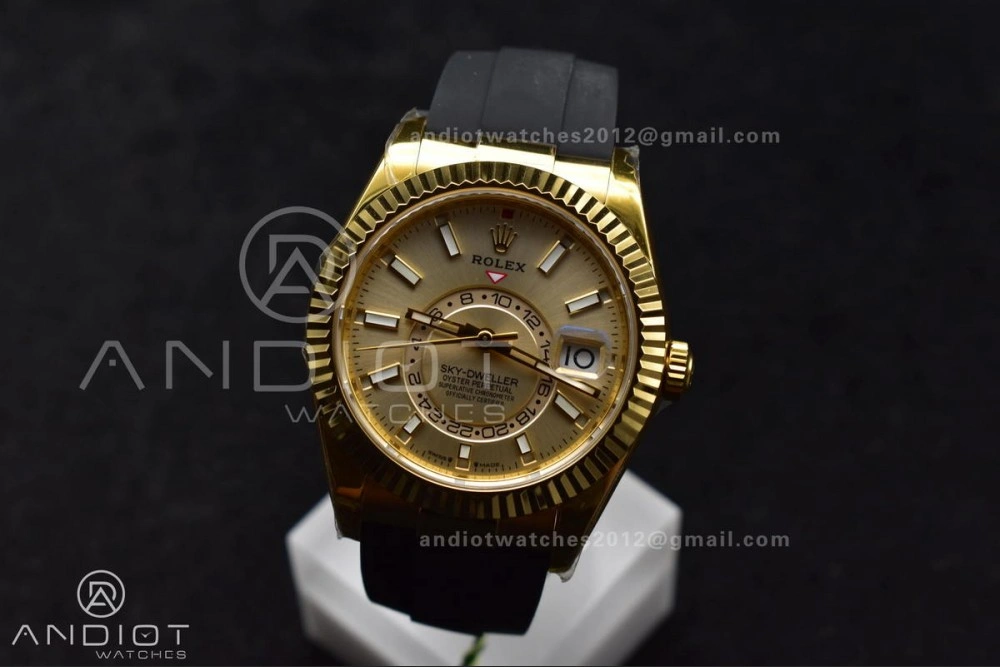 GoAnywhere Sky-Dweller 336238 YG ZF 1:1 Best Edition YG Dial on Oysterflex Strap A23J (Gain Weight) 1099