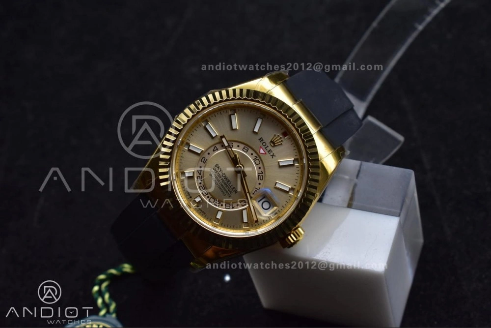 GoAnywhere Sky-Dweller 336238 YG ZF 1:1 Best Edition YG Dial on Oysterflex Strap A23J (Gain Weight) 1099