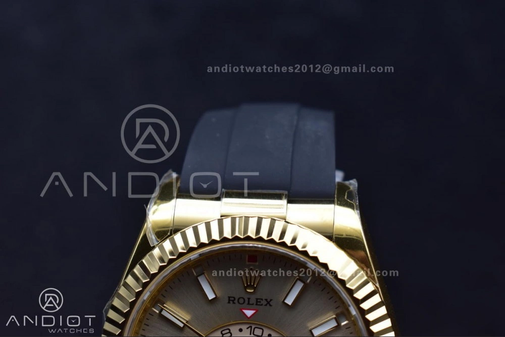 GoAnywhere Sky-Dweller 336238 YG ZF 1:1 Best Edition YG Dial on Oysterflex Strap A23J (Gain Weight) 1099