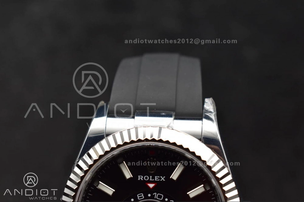 Stylish Sky-Dweller 336239 SS ZF 1:1 Best Edition Black Dial on Oysterflex Strap A23J (Gain Weight) 1106
