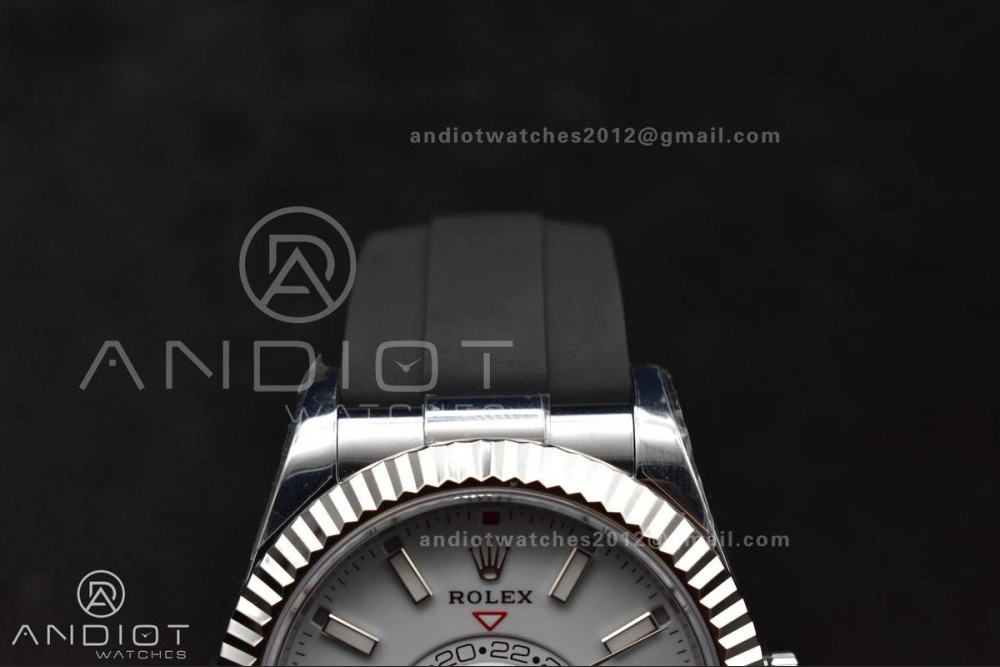 Sky-Dweller 336239 SS ZF 1:1 Best Edition White Dial on Oysterflex Strap A23J (Gain Weight) MoistureWicking 1102