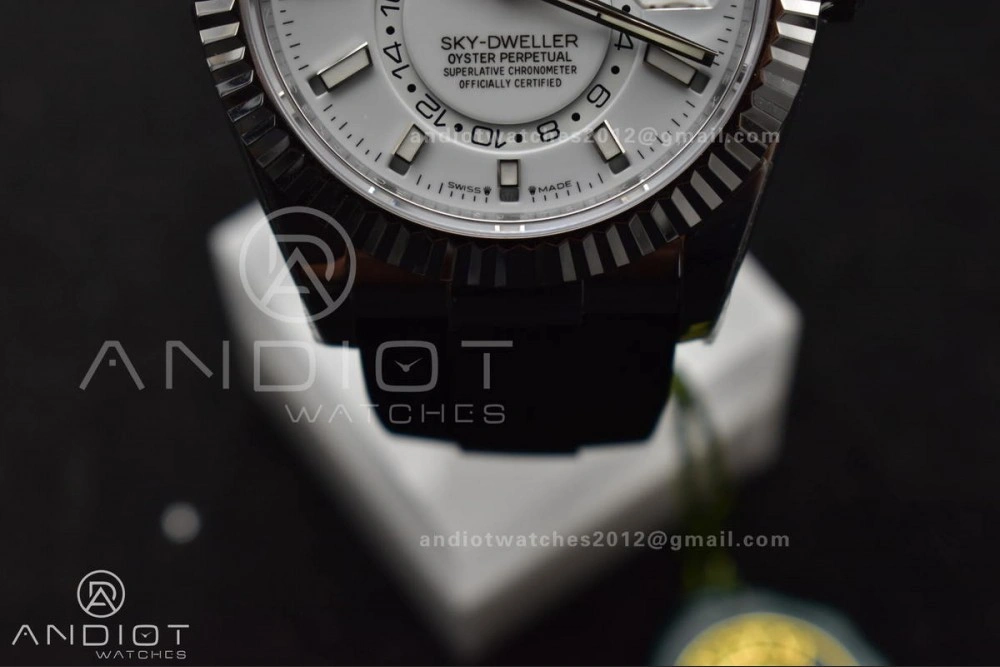 Sky-Dweller 336239 SS ZF 1:1 Best Edition White Dial on Oysterflex Strap A23J (Gain Weight) MoistureWicking 1102