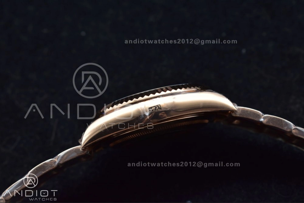 Sporty Skydweller RG Noob Best Edition Brown Dial on RG Bracelet A23J 1103