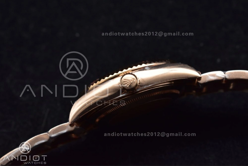 Sporty Skydweller RG Noob Best Edition Brown Dial on RG Bracelet A23J 1103