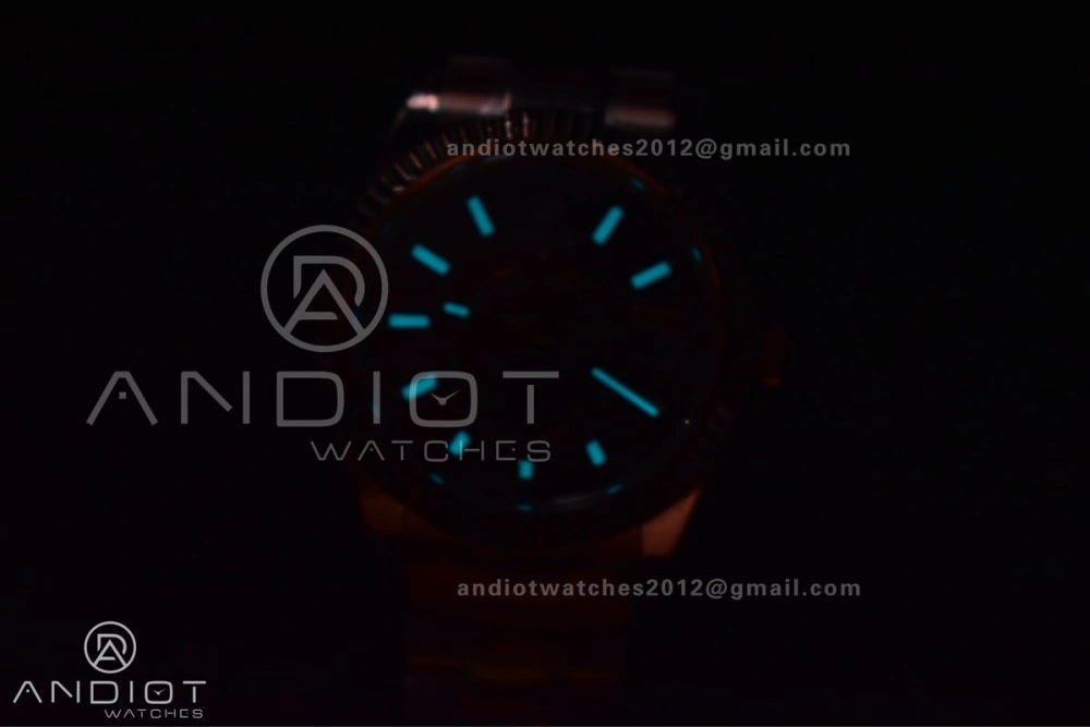 Sporty Skydweller RG Noob Best Edition Brown Dial on RG Bracelet A23J 1103