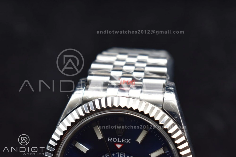 Tailored Skydweller SS Noob Best Edition Blue Dial on SS Jubilee Bracelet A23J 1111
