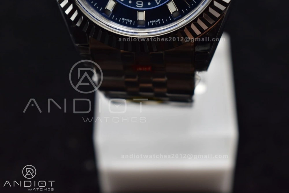 Tailored Skydweller SS Noob Best Edition Blue Dial on SS Jubilee Bracelet A23J 1111