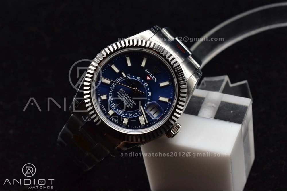 Skydweller SS Noob Best Edition Blue Dial on SS Oyster Bracelet A23J EasyCare 1108