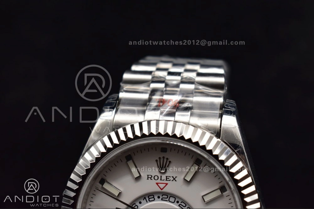 Supportive Skydweller SS Noob Best Edition White Dial On SS Jubilee Bracelet A23J 1110