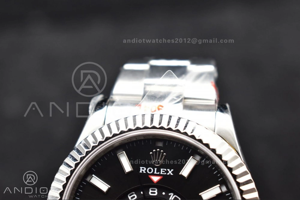 Skydweller SS TWF Best Edition Black Dial on SS Bracelet A23J Lightweight 1112