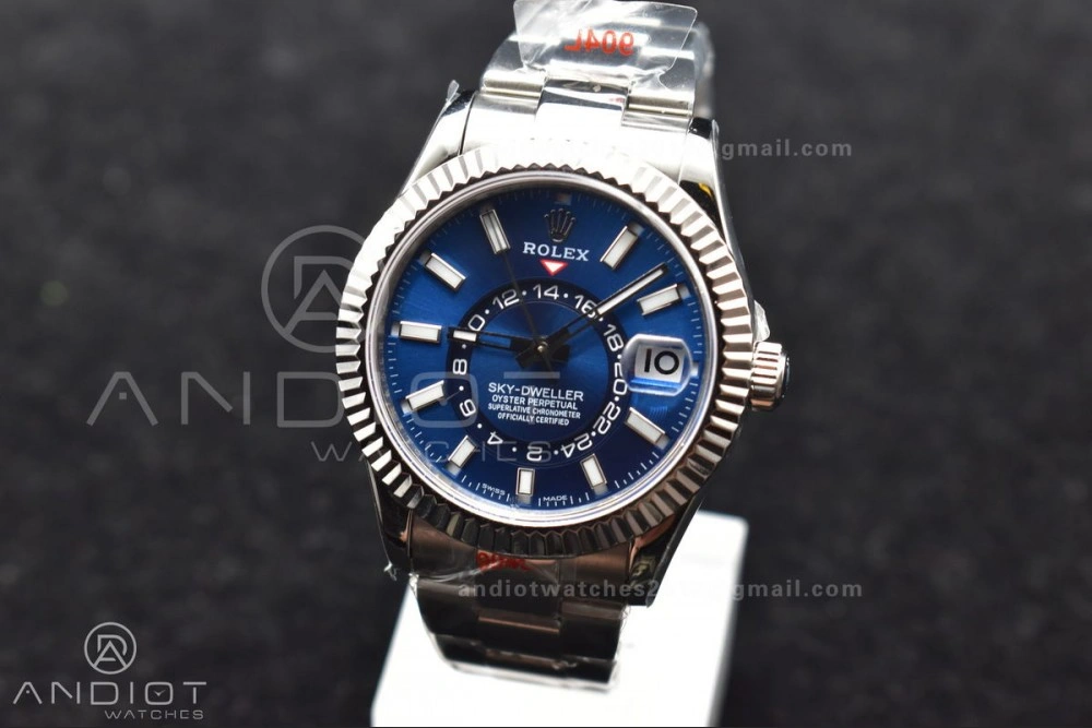 Skydweller SS TWF Best Edition Blue Dial on SS Bracelet A23J Cozy 1115