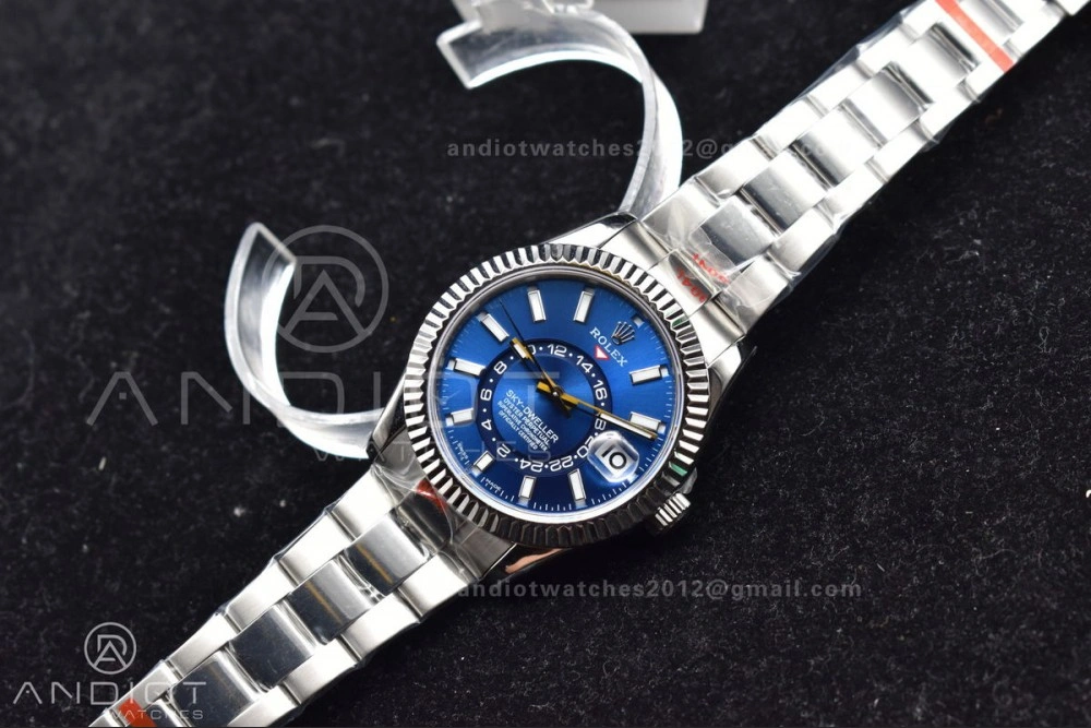 Skydweller SS TWF Best Edition Blue Dial on SS Bracelet A23J Cozy 1115