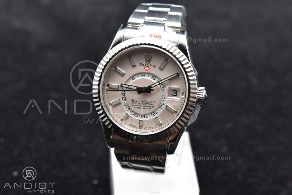Skydweller SS TWF Best Edition White Dial on SS Bracelet BestValue 1123