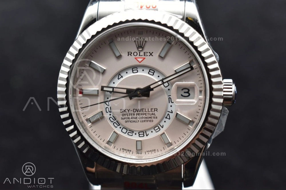 Skydweller SS TWF Best Edition White Dial on SS Bracelet BestValue 1123
