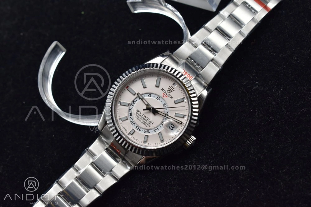 Skydweller SS TWF Best Edition White Dial on SS Bracelet BestValue 1123