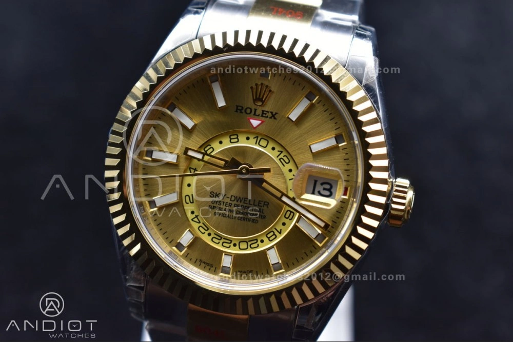 FreshLook Skydweller SS YG Noob Best Edition YG Dial on SS YG Bracelet A23J 1120