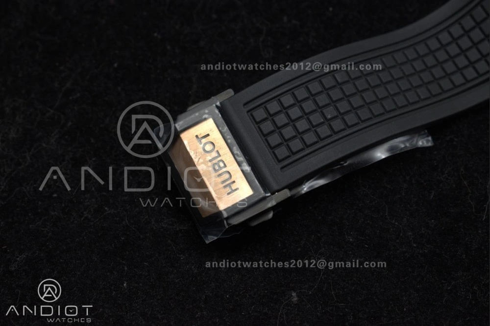 Square Bang Unico 42mm RG BBF 1:1 Best Edition Skeleton Dial Ceramic Bezel on Black Rubber Strap A Thermal 270