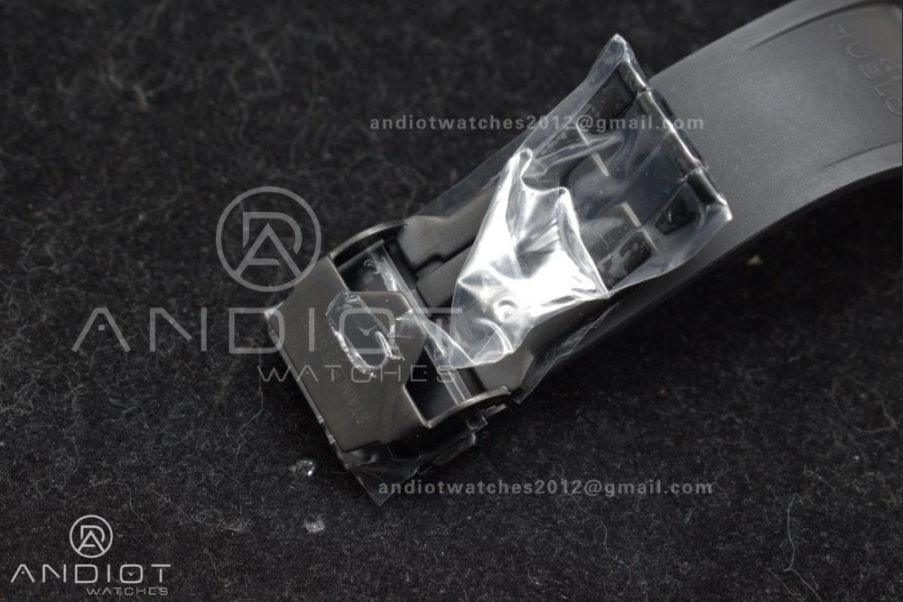 Square Bang Unico 42mm RG BBF 1:1 Best Edition Skeleton Dial Ceramic Bezel on Black Rubber Strap A Thermal 270