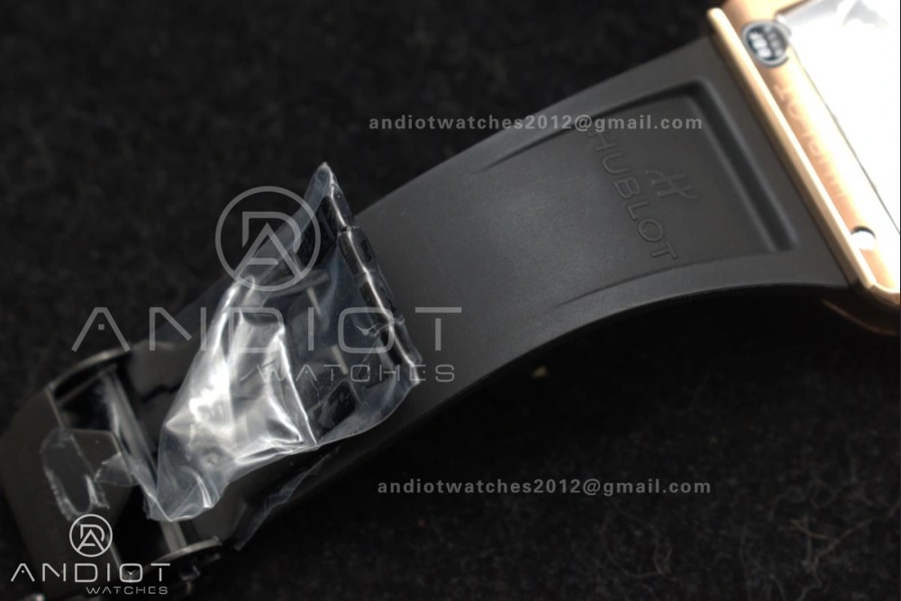 Square Bang Unico 42mm RG BBF 1:1 Best Edition Skeleton Dial Ceramic Bezel on Black Rubber Strap A Thermal 270