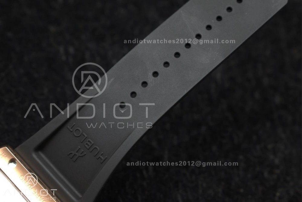 Square Bang Unico 42mm RG BBF 1:1 Best Edition Skeleton Dial Ceramic Bezel on Black Rubber Strap A Thermal 270