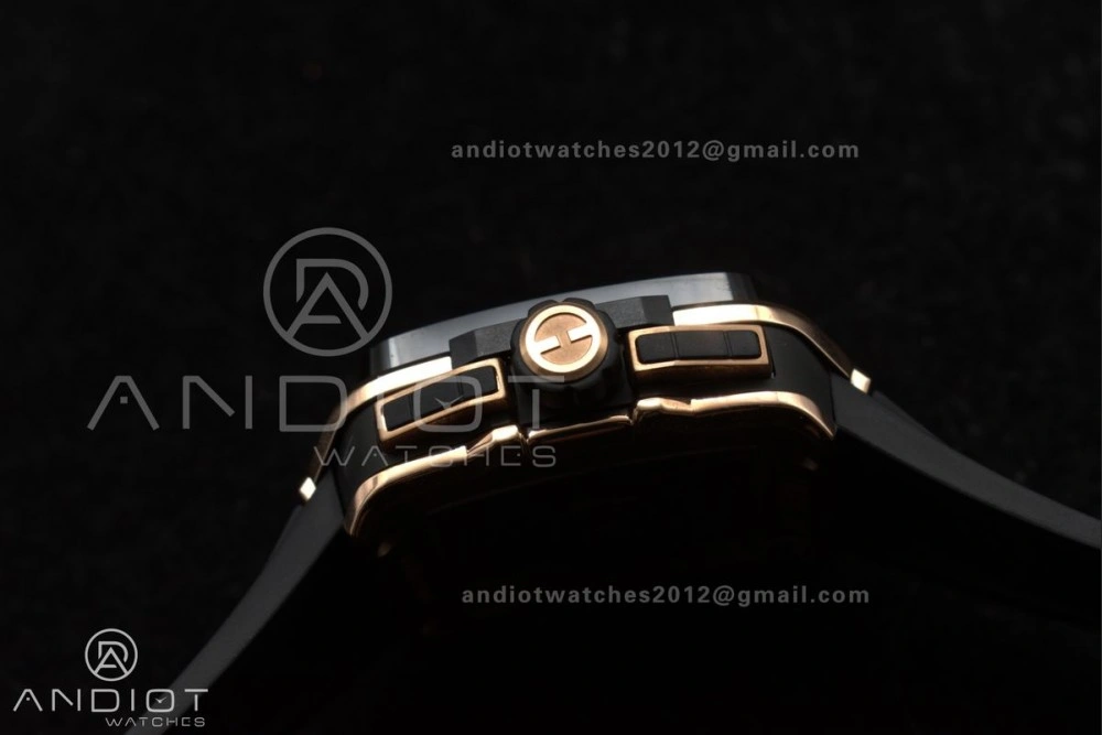 Square Bang Unico 42mm RG BBF 1:1 Best Edition Skeleton Dial Ceramic Bezel on Black Rubber Strap A Thermal 270