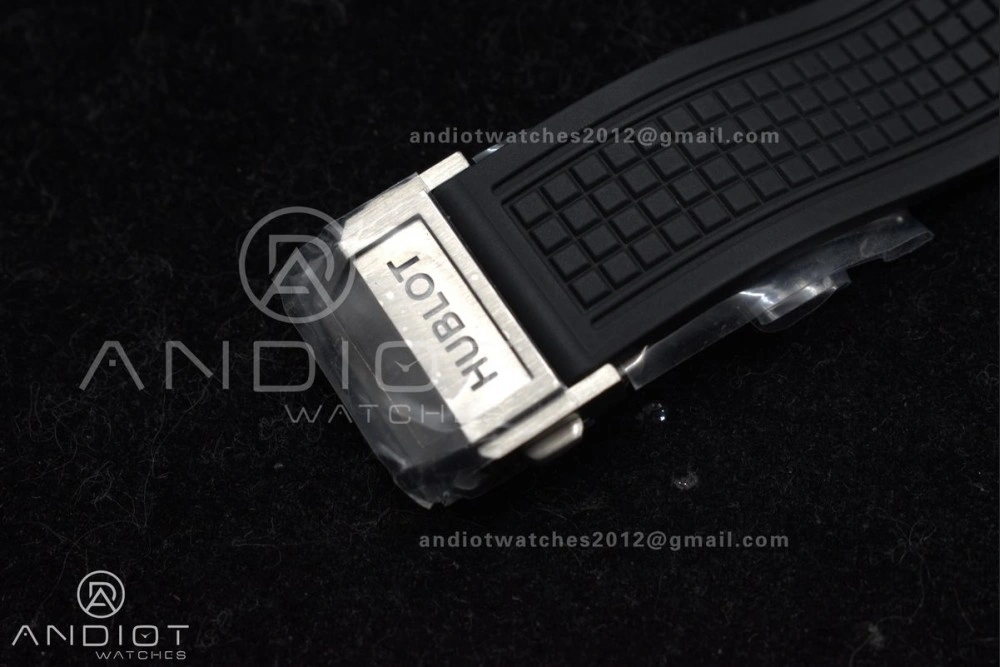 Trendsetting Square Bang Unico 42mm Titanium BBF 1:1 Best Edition Skeleton Dial on Black Rubber Strap A 1127