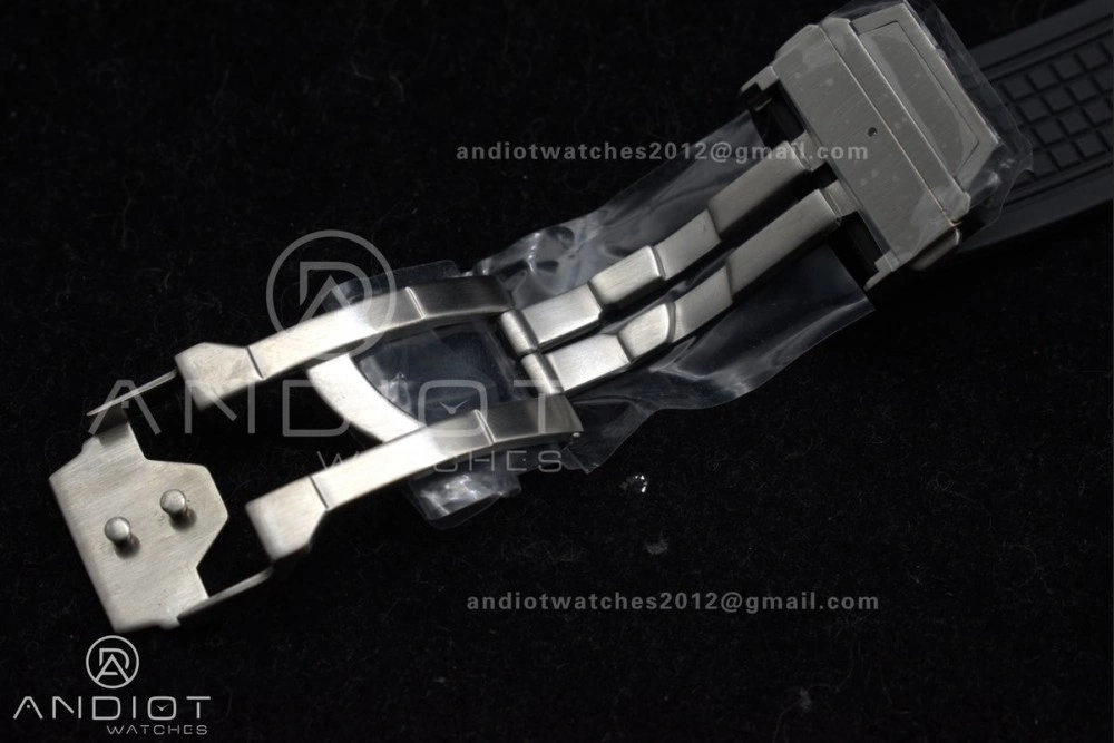 Trendsetting Square Bang Unico 42mm Titanium BBF 1:1 Best Edition Skeleton Dial on Black Rubber Strap A 1127