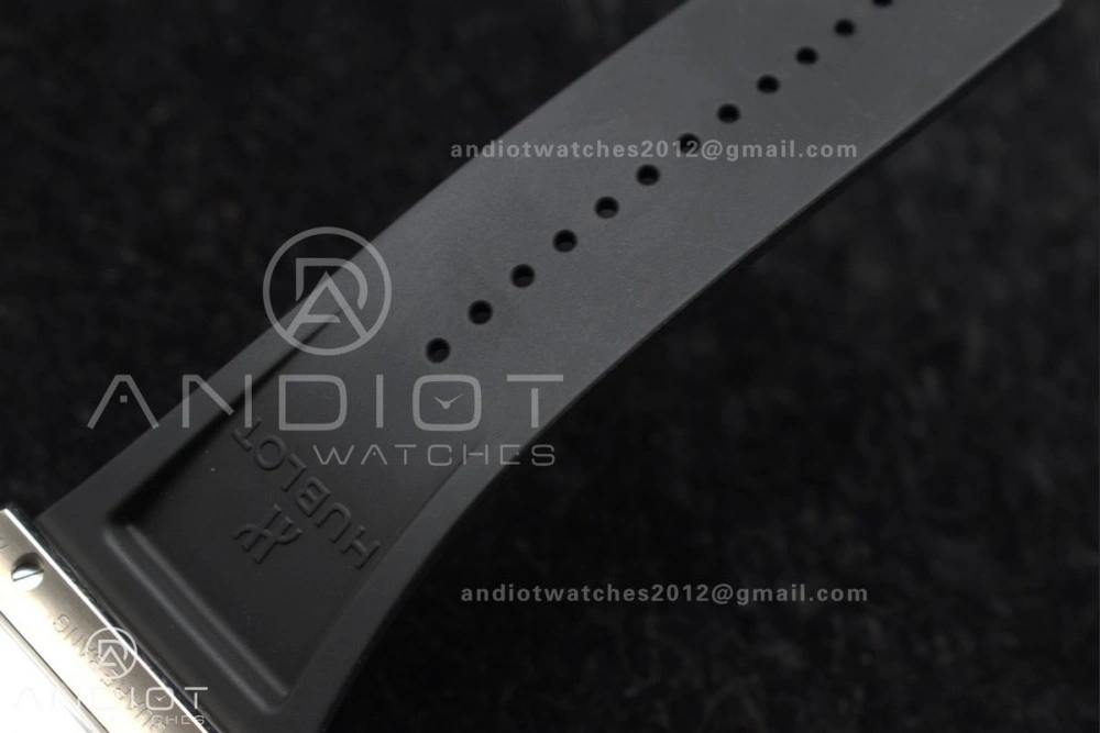 Trendsetting Square Bang Unico 42mm Titanium BBF 1:1 Best Edition Skeleton Dial on Black Rubber Strap A 1127
