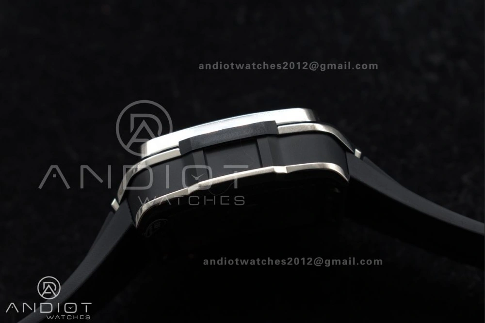 Trendsetting Square Bang Unico 42mm Titanium BBF 1:1 Best Edition Skeleton Dial on Black Rubber Strap A 1127