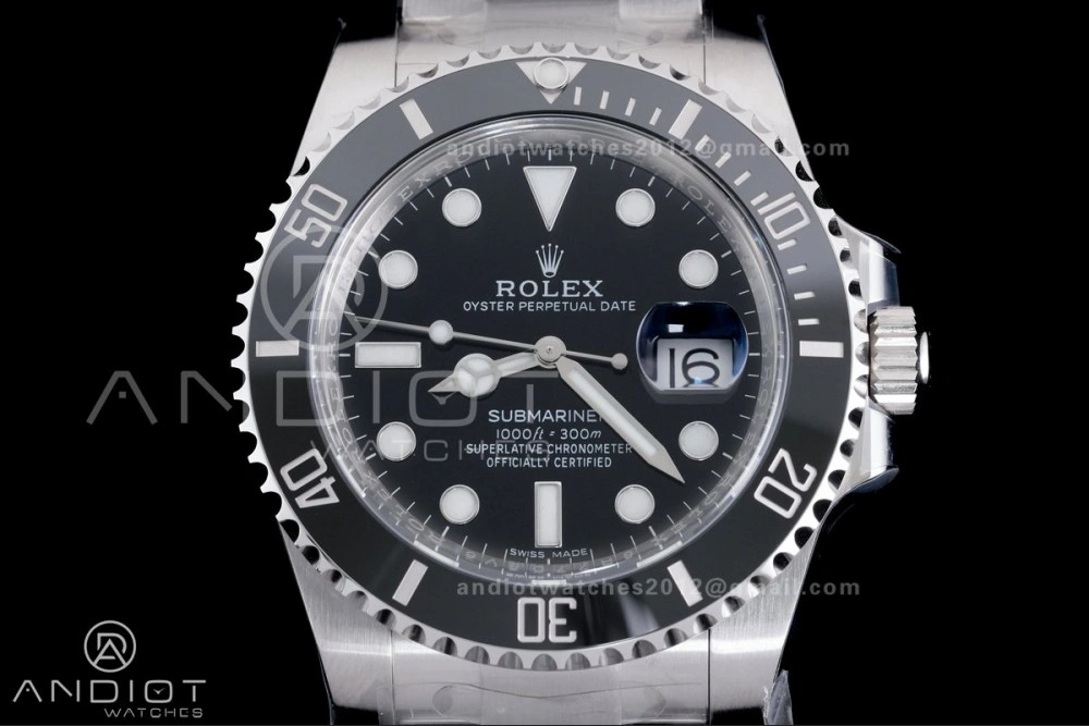 Minimalist Submariner 116610 LN Black Ceramic Clean 904L 1:1 Best Edition on SS Bracelet SA 1122