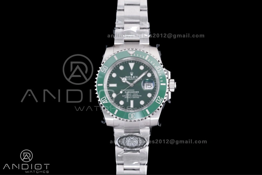 Affordable Submariner 116610 LV Green Ceramic Clean 904L 1:1 Hulk Best Edition On SS Bracelet SA 1125