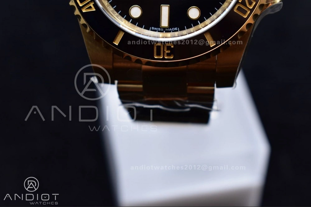 Submariner 116618 LN Black Ceramic YG Plated 904L Steel Clean 1:1 Best Edition VR EasyCare 465