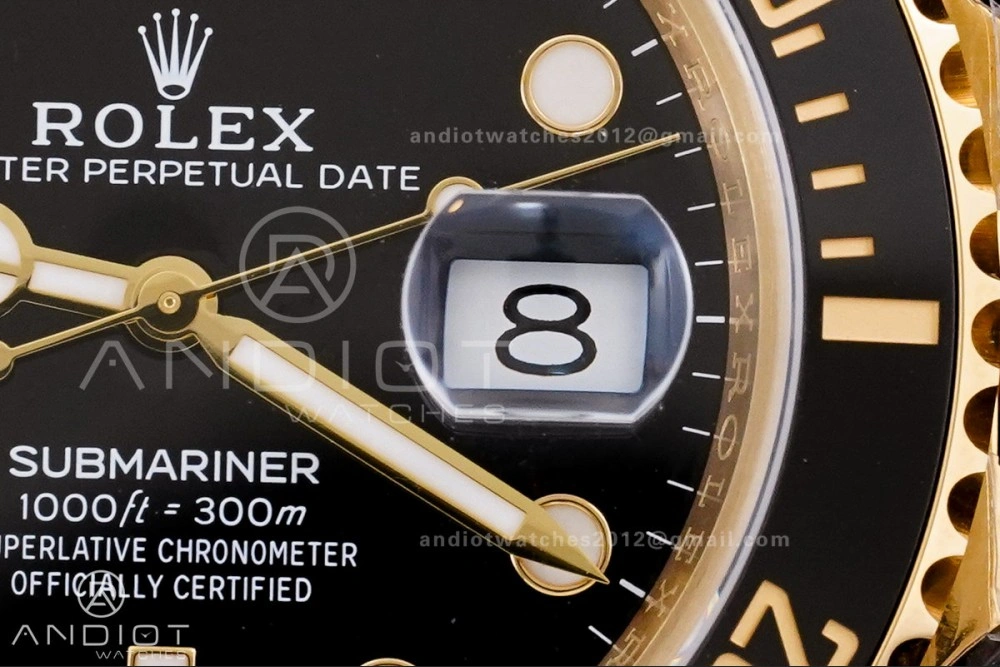 Submariner 126618 LN YG Clean 1:1 Best Edition Black Dial On YG Bracelet SH Functional 1141