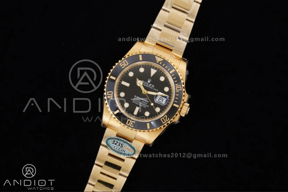 Submariner 126618 LN YG Clean 1:1 Best Edition Black Dial On YG Bracelet SH Functional 1141