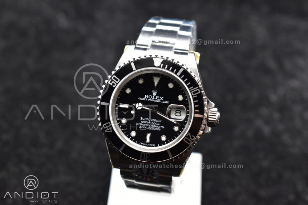 Submariner 16610 LN Black 904L Steel ARF1:1 Best Edition on SS Bracelet SH3135 V Reliable 1136