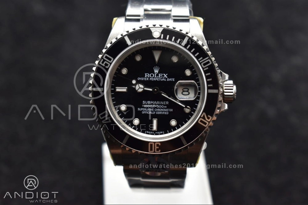 Submariner 16610 LN Black 904L Steel ARF1:1 Best Edition on SS Bracelet SH3135 V Reliable 1136